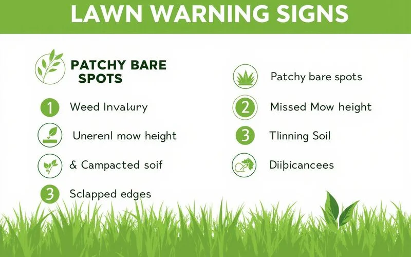 Checklist of 7 lawn warning signs