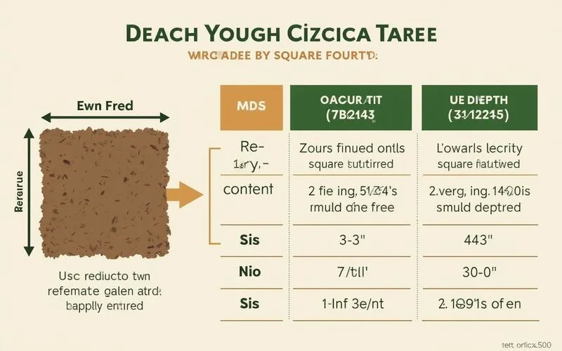 Mulch yardage calculator graphic